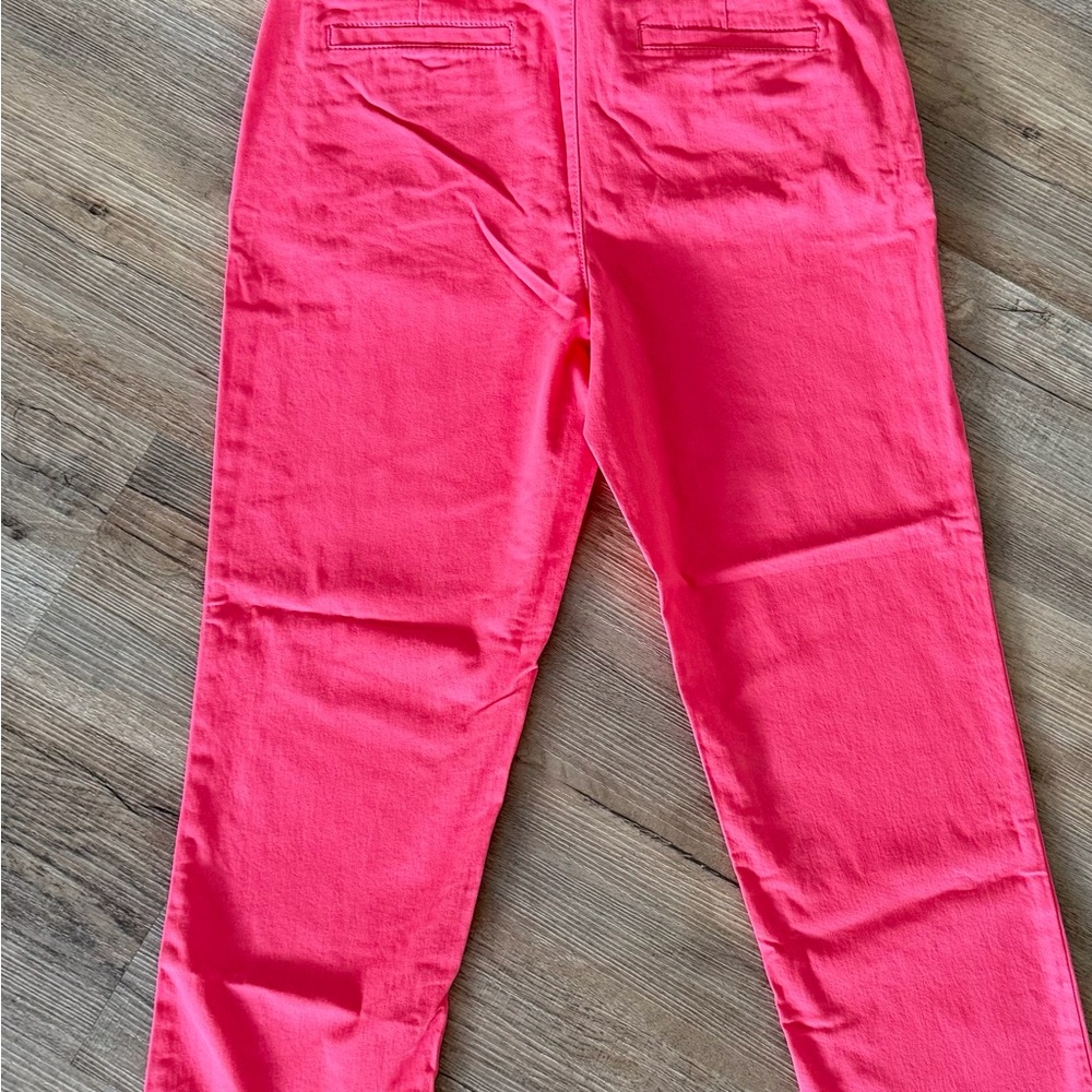 NWT Loft Monroe Slim Fit Chinos in Vibrant Pink, Size 6 - Picture 7 of 7